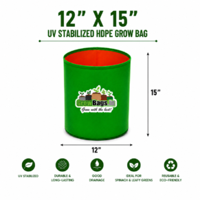 12″ X 15″ HDPE Round Grow Bag