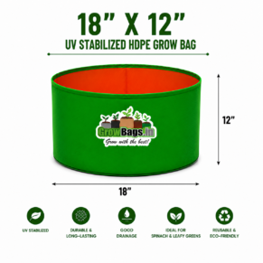 18″ X 12″ HDPE Round Grow Bag
