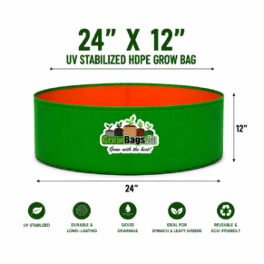 24″ X 12″ HDPE Round Grow Bag