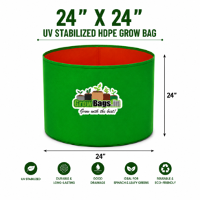 24″ X 24″ HDPE Round Grow Bag