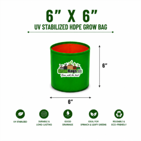 6″ X 6″ HDPE Round Grow Bag