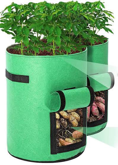 HDPE 24x06 Grow Bags for Leafy Vegetable and Flower Plants Extra Thick  Premium Quality Grow Bags 