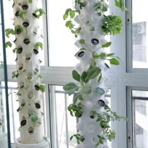 Vertical Hydroponic & Aeroponic Tower Planting System