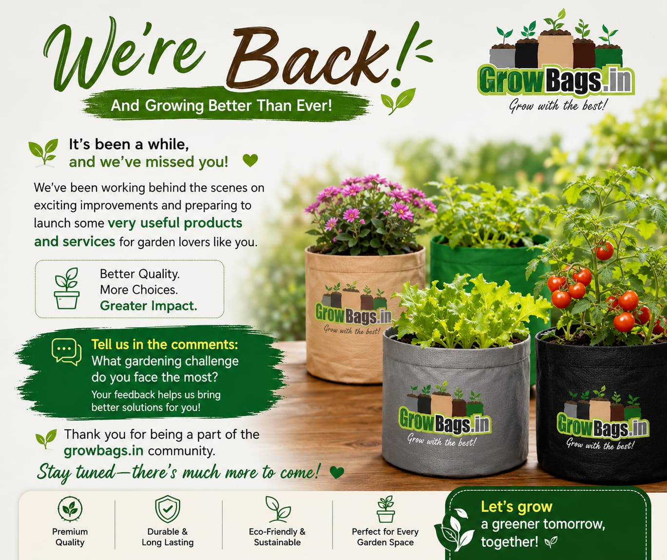 Grow Bags for Home Gardeners