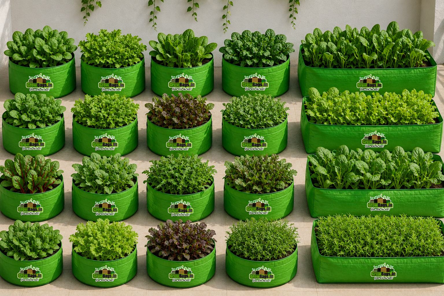 UV Stabilized HDPE Spinach Grow Bags